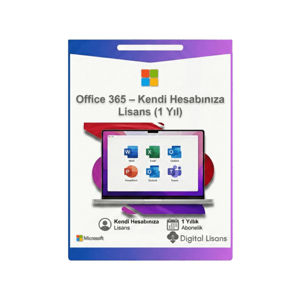 Office 365 - Kendi Hesabınıza Lisans (1 Yıl)