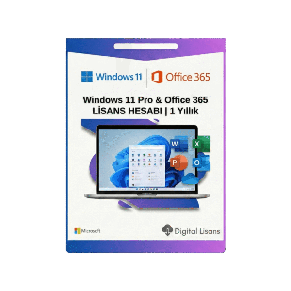 Windows 11 Pro Dijital Lisans & Office 365 1 Yıllık Lisans Hesabı